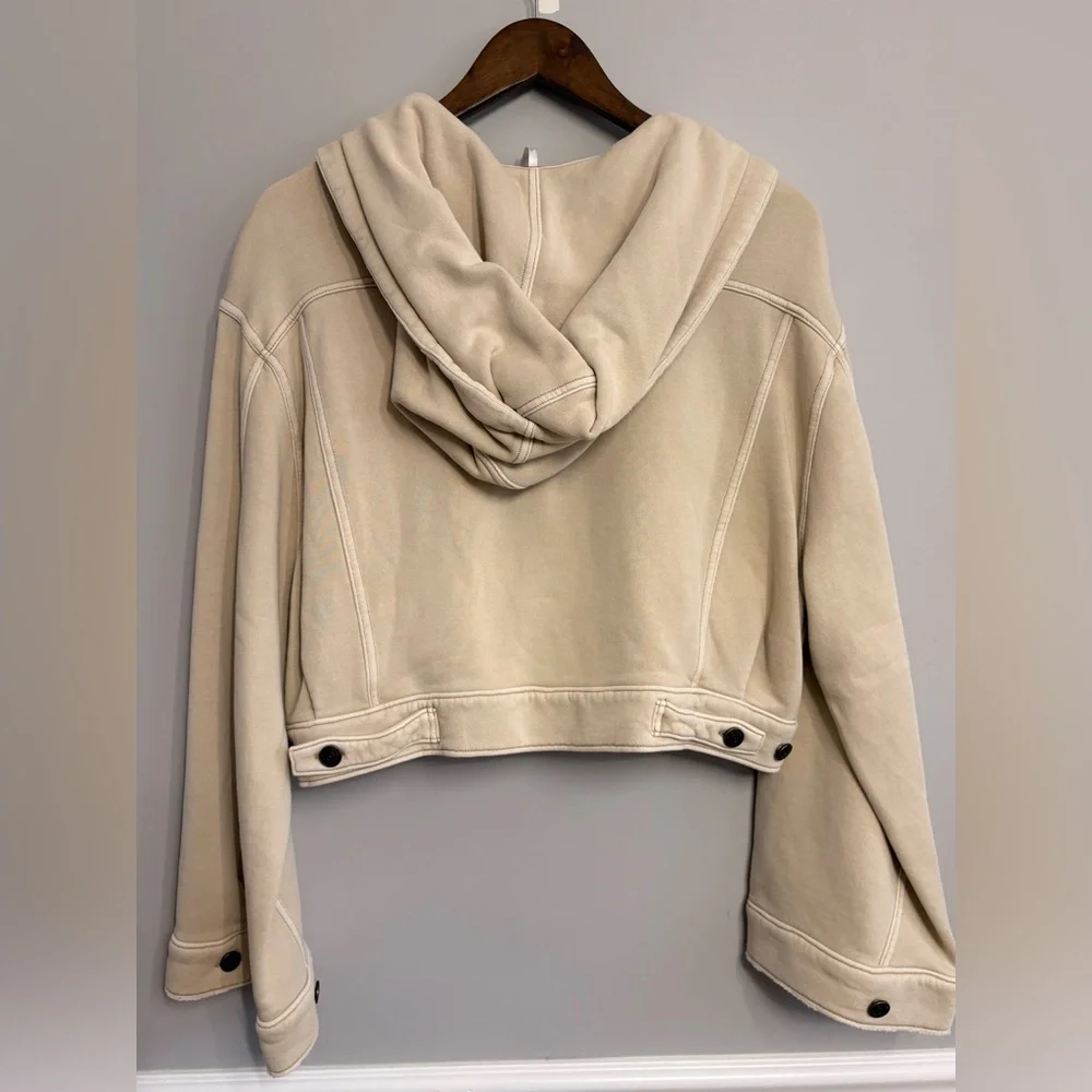 Free People Cream Hooded Jacket - Picture 3 of 5